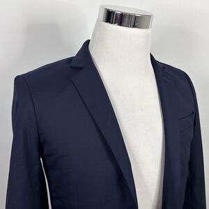 J Crew Crewcuts 16 Ludlow Sport Coat Navy Blue Loro Piana Wool Two Button Vented